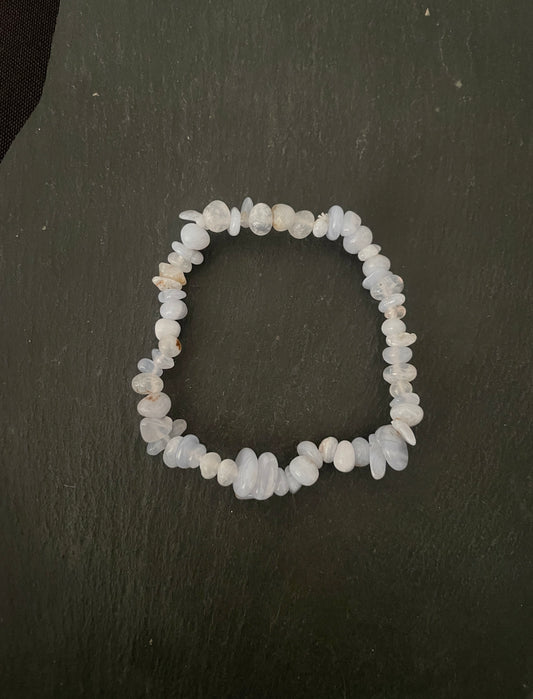 Blue Lace Agate Chip Bracelet image 1