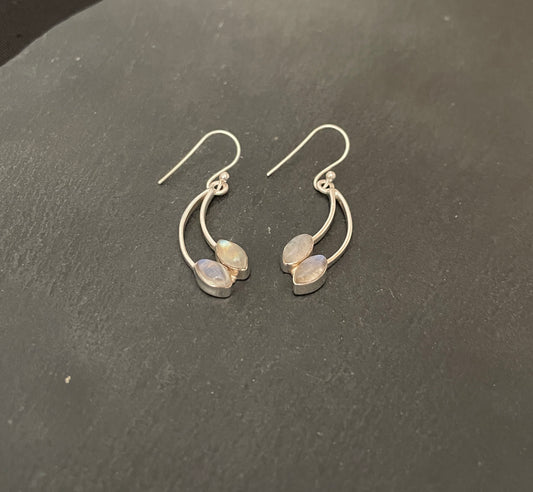 Moonstone Drop Earrings image 1
