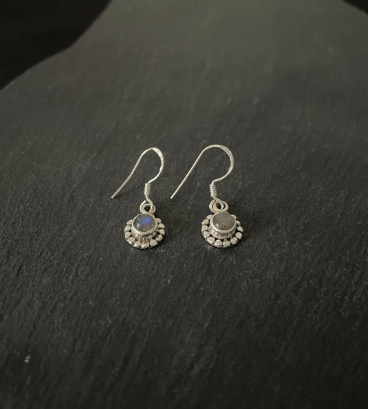 Labradorite Round Earrings image 1