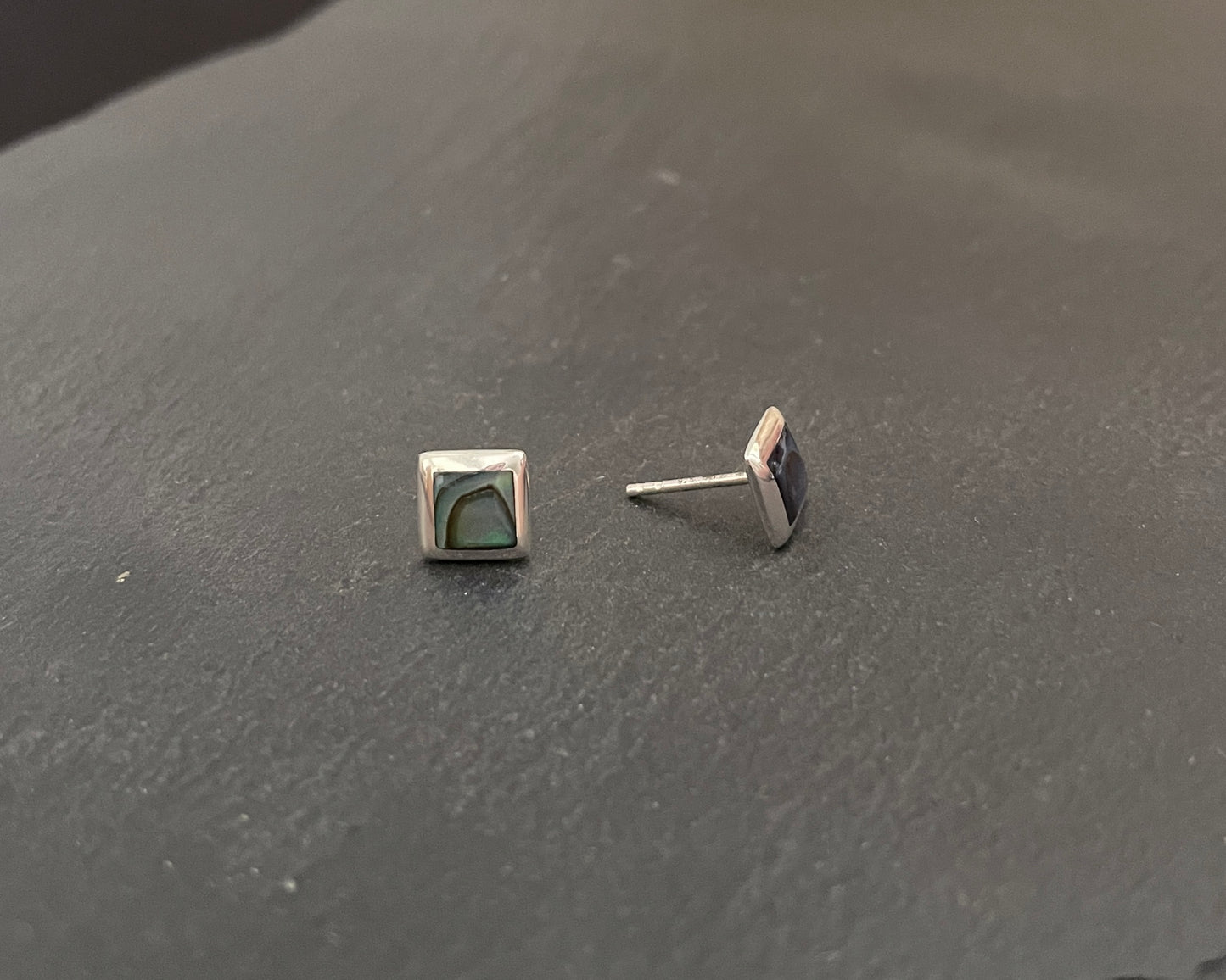Paua Shell Square Studs image 1