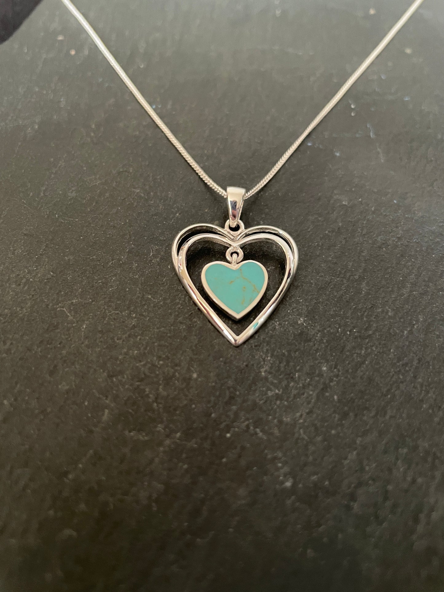 Turquoise Heart Pendant image 1