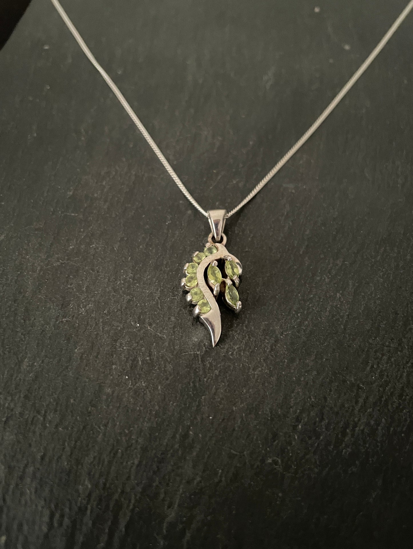 Peridot and Silver Pendant image 1