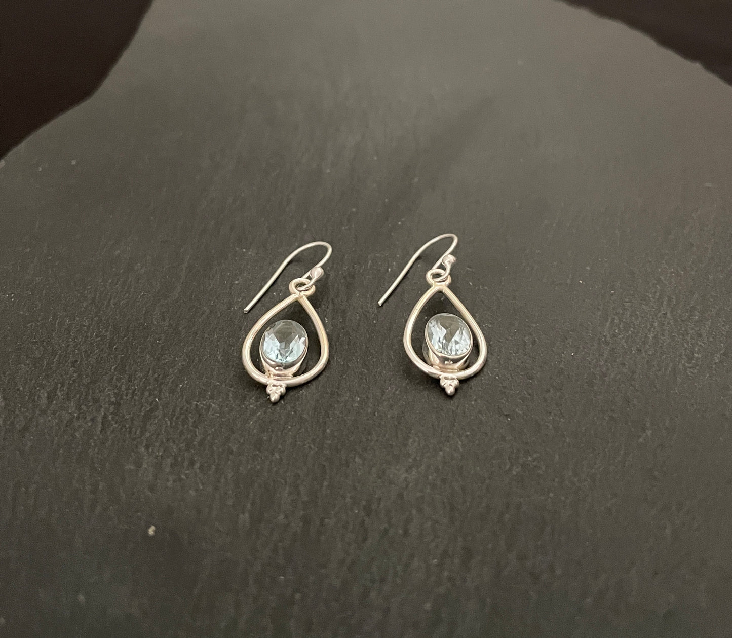 Blue Topaz and Silver Earrings image 1