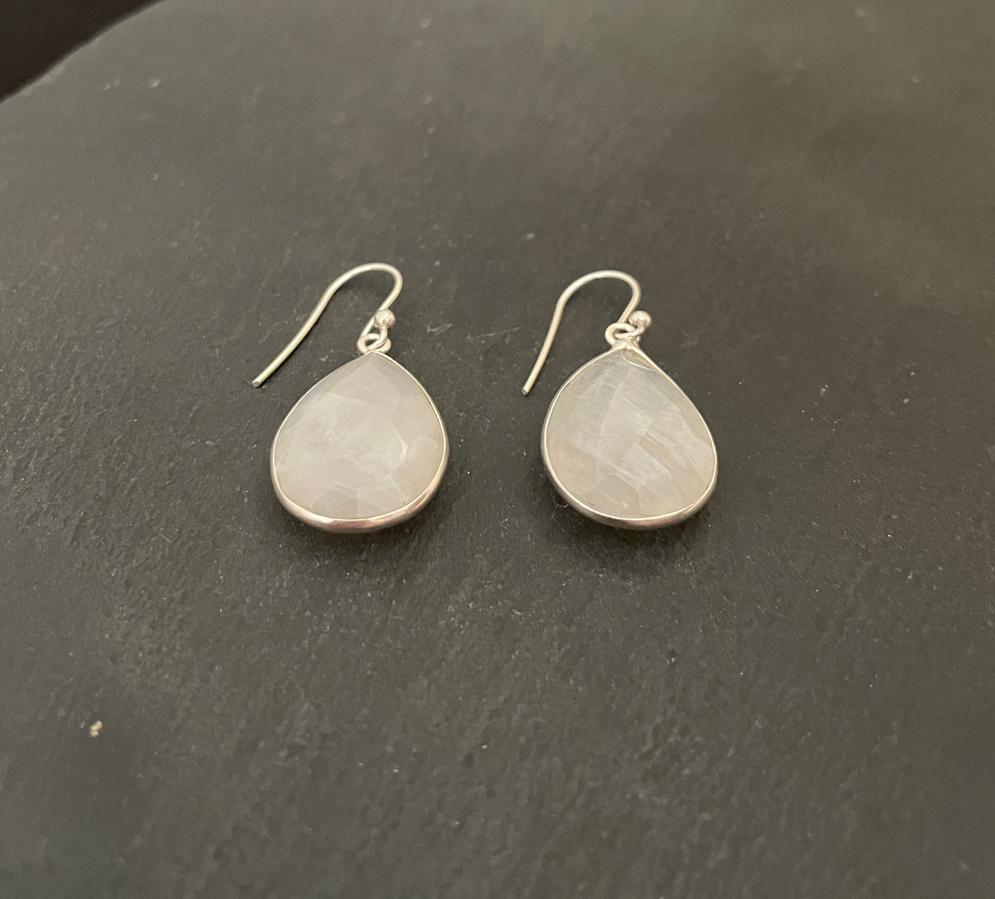 Moonstone Teardrop Earrings image 1
