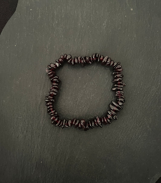 Garnet Chip Bracelet image 1