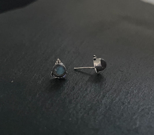 Labradorite Stud Earrings image 1