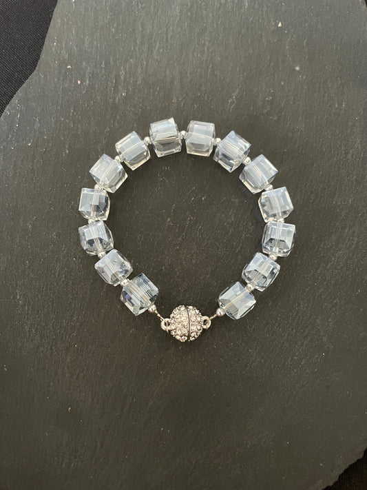 Square Coloured Bead Bracelet image 1