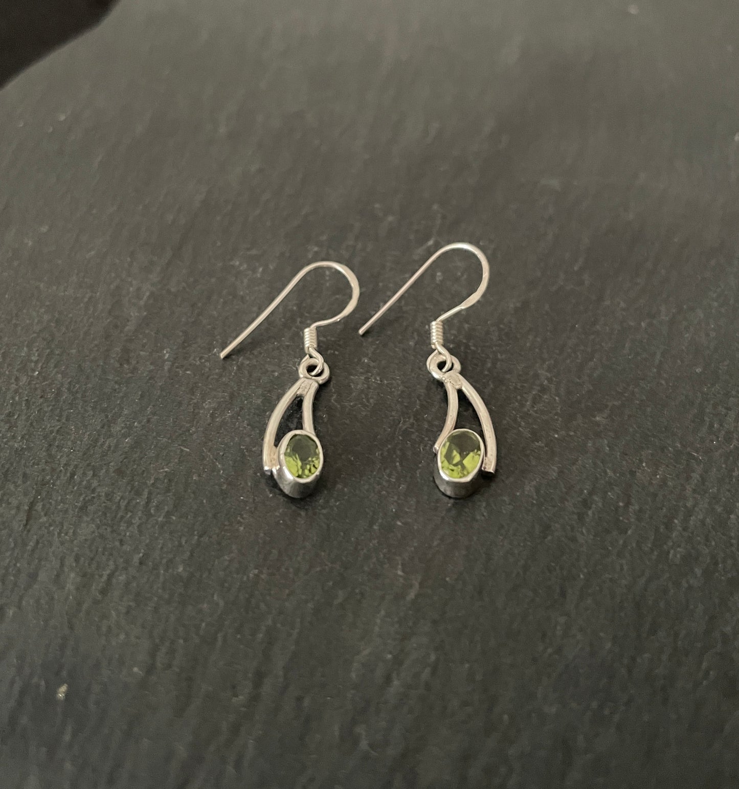 Peridot and Silver Earrings image 1