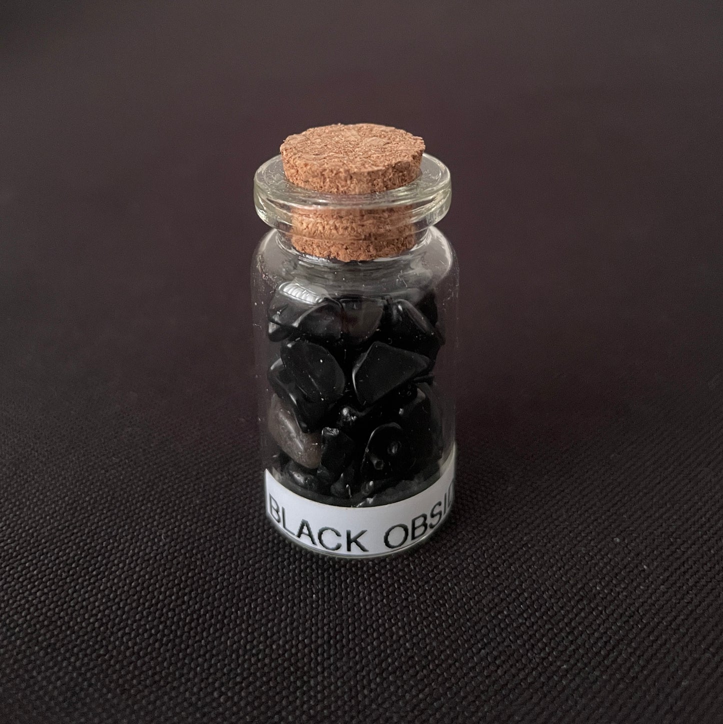 Black Obsidian Gemstone Jar image 1
