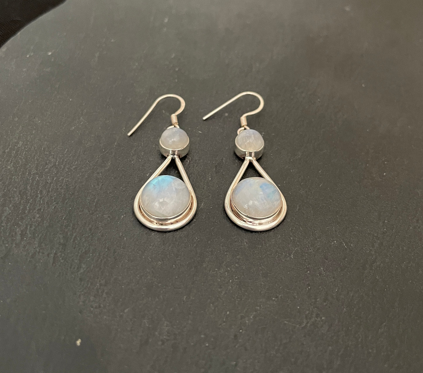 Moonstone Drop Earrings image 1