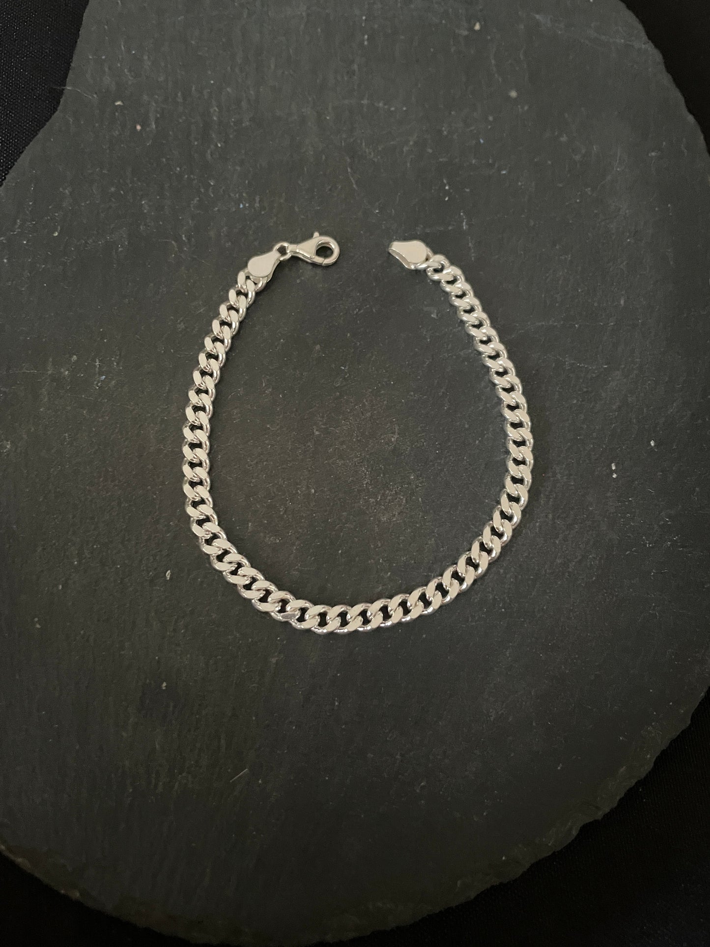 Sterling Silver Curb Chain Bracelet image 2