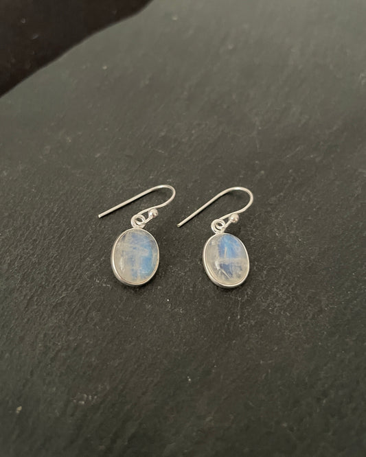 Moonstone Oval Earrings image 1