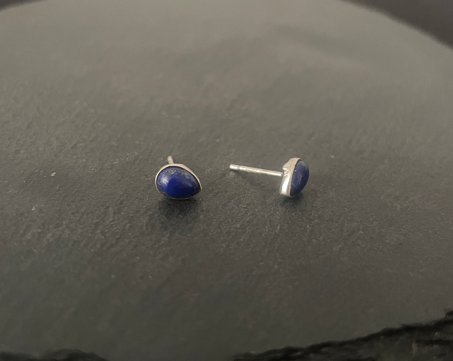 Lapis Lazuli Teardrop Studs image 1