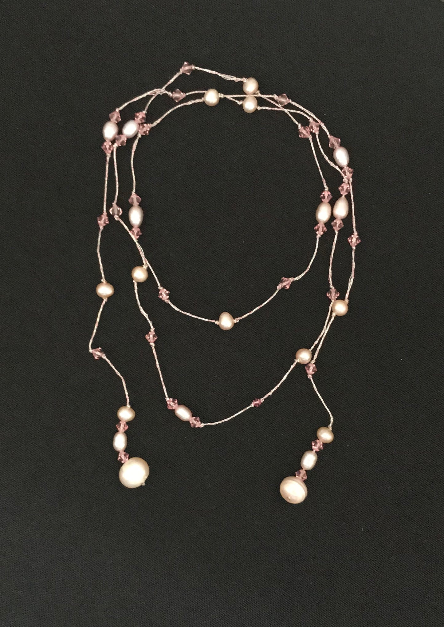 Pink Pearl Lariat image 0