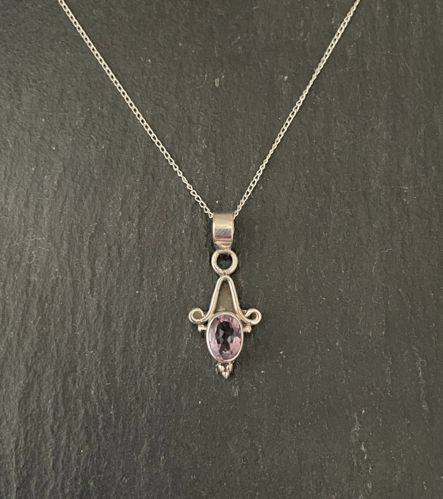 Amethyst and Silver Pendant image 0