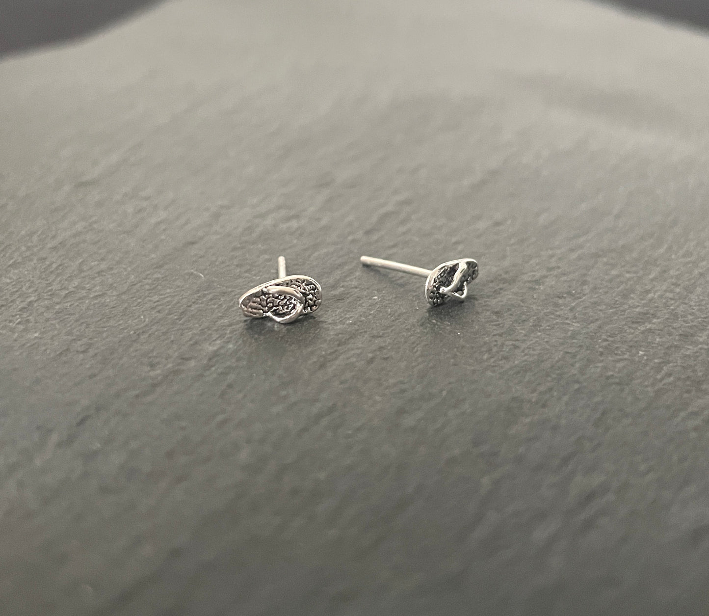 Silver Flip Flop Studs image 1