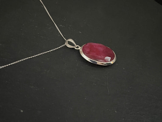 Ruby Oval Pendant image 1