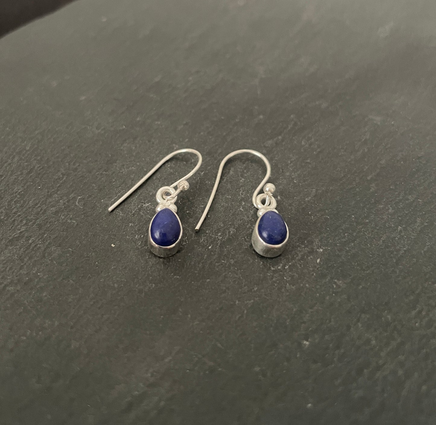 Lapis Lazuli Teardrop Earrings image 1