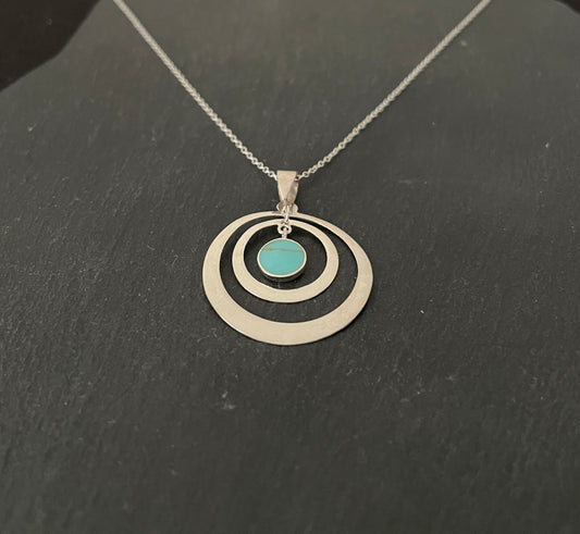 Turquoise Round Pendant image 1