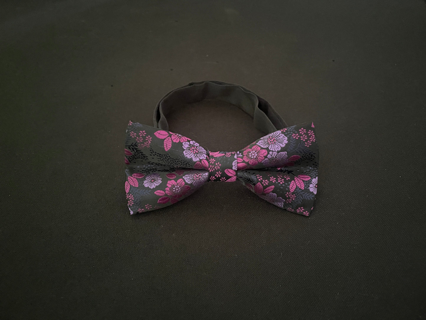Purple Flower Bow Tie image 1