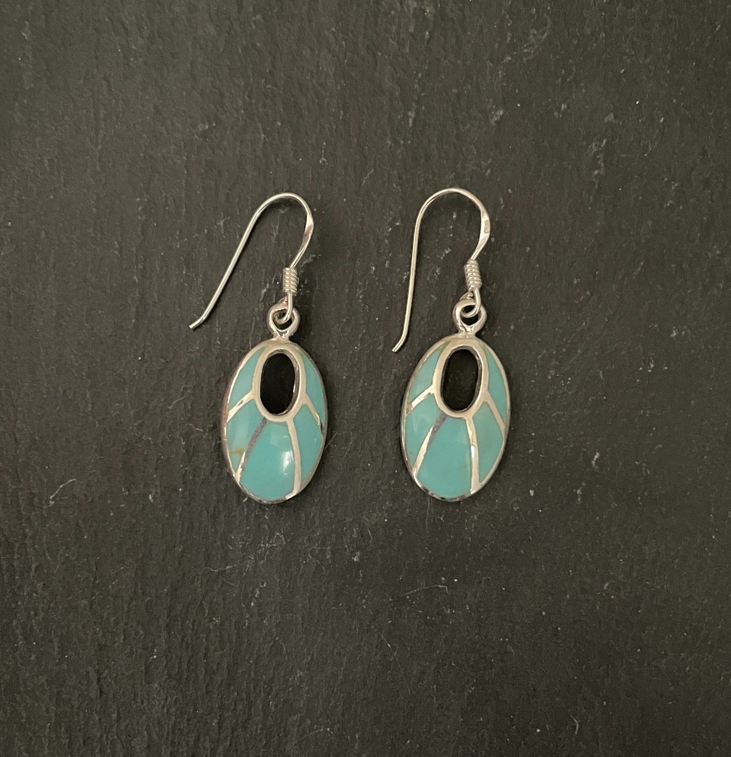 Turquoise Oval Earrings image 0