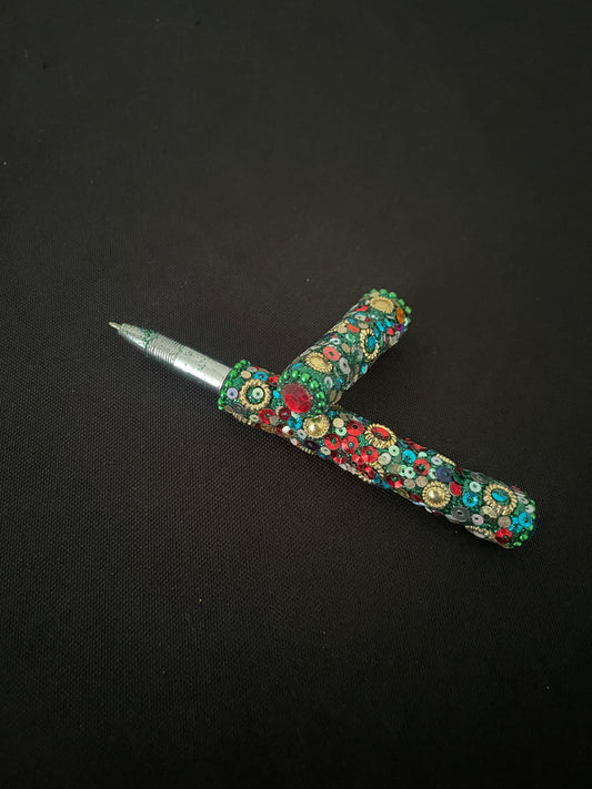 Green Mix Glitter Pen image 1