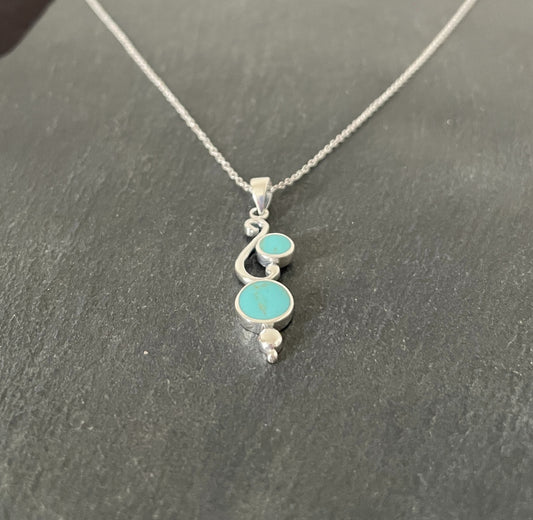 Turquoise Round Pendant image 1
