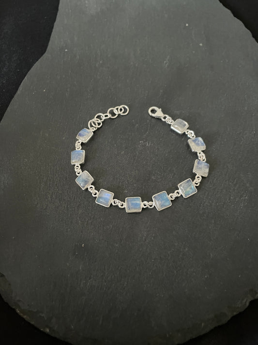 Square Moonstone Bracelet image 1