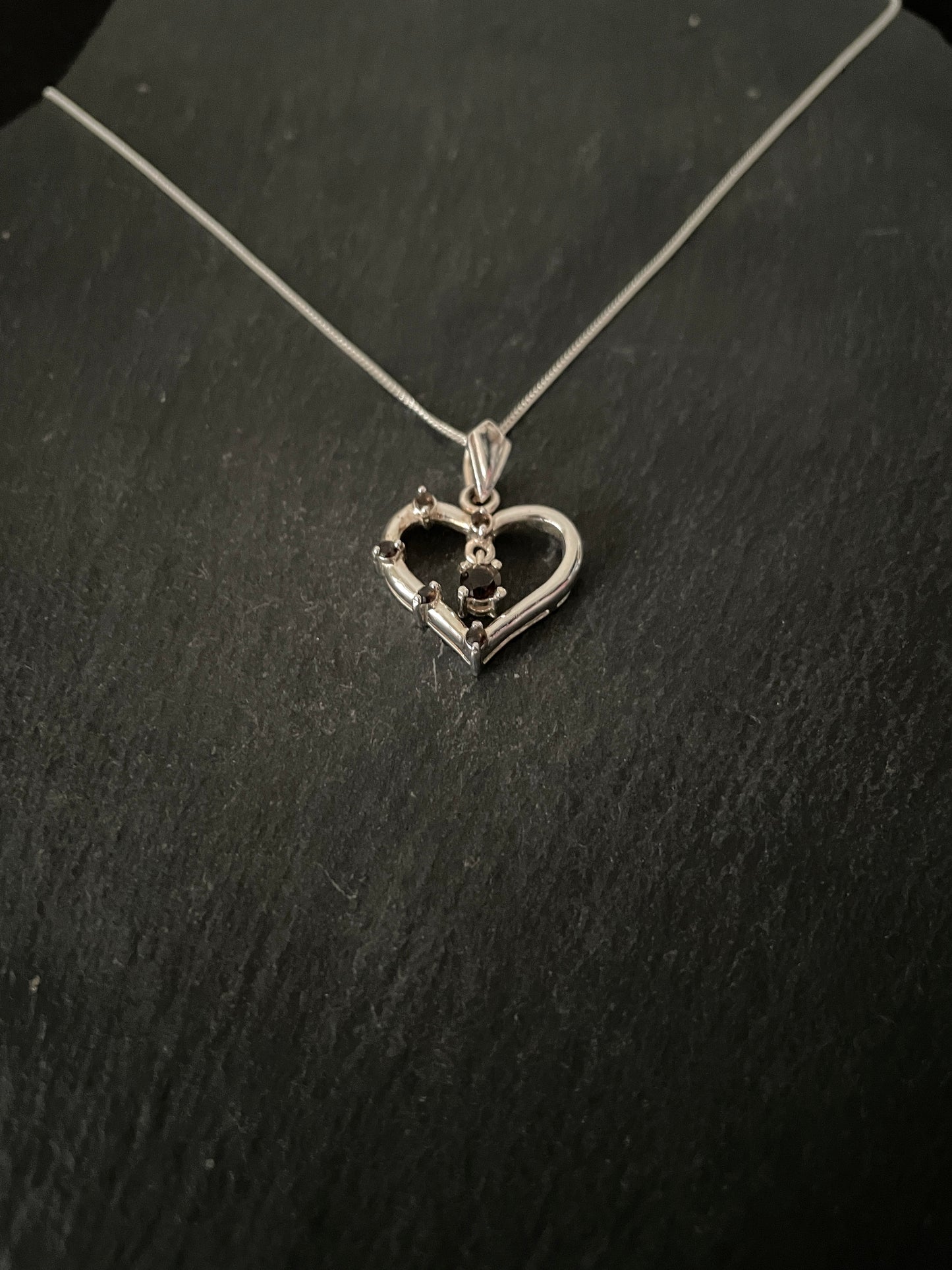Smokey Quartz Heart Pendant image 1