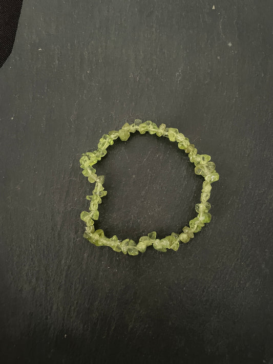 Peridot Chip Bracelet image 1