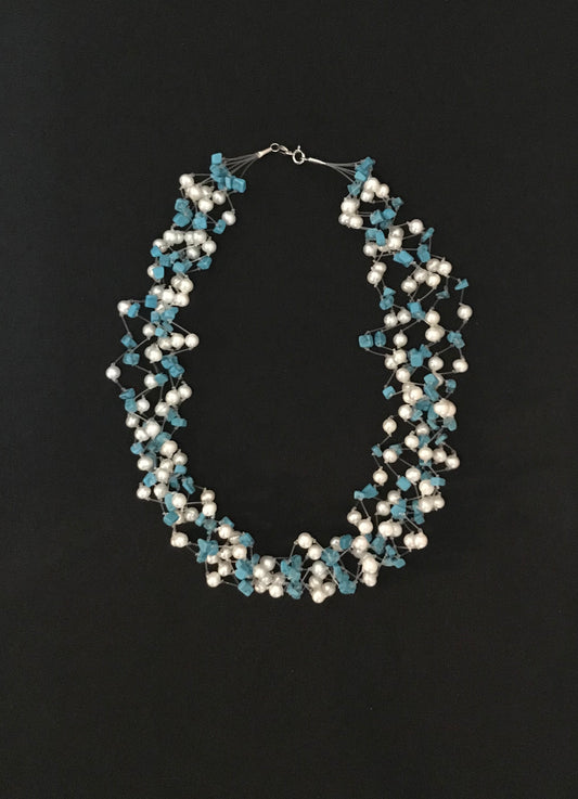 Pearl and Gemstone Necklace image 1