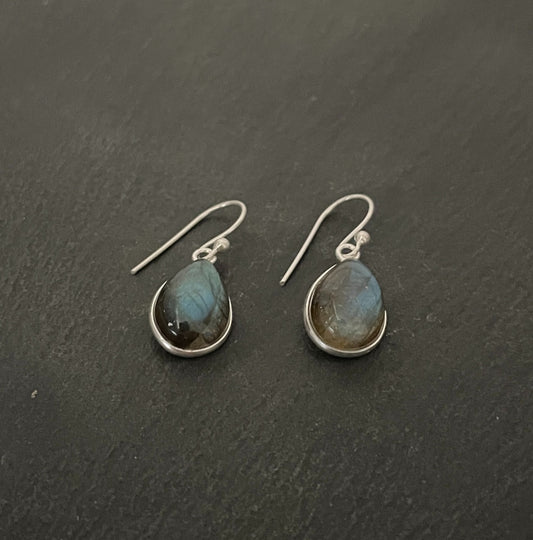 Labradorite Teardrop Earrings image 1