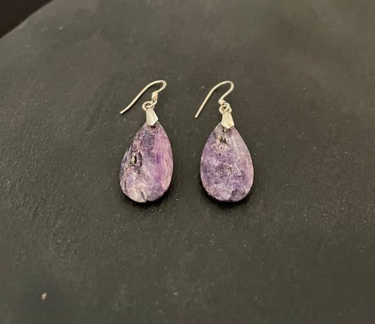 Sapphire Teardrop Earrings image 1