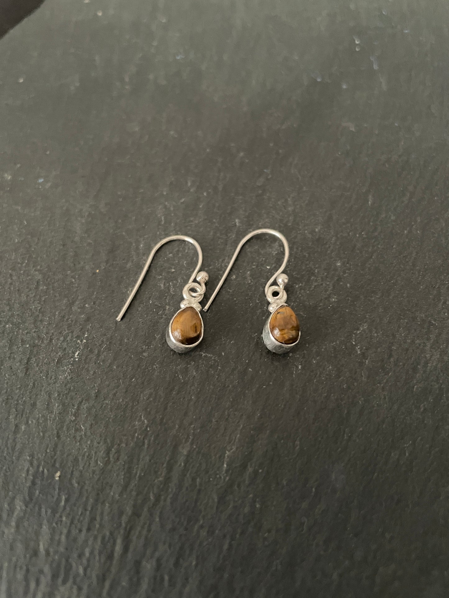 Tiger's Eye Teardrop Earrings image 1