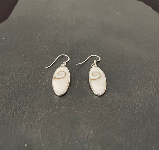 Shiva Shell Oval Earrings image 1