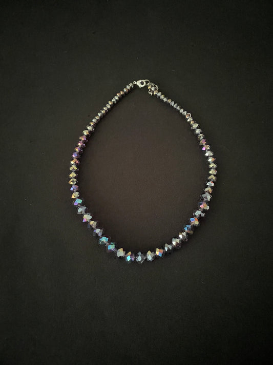 Purple Bead Necklace image 1