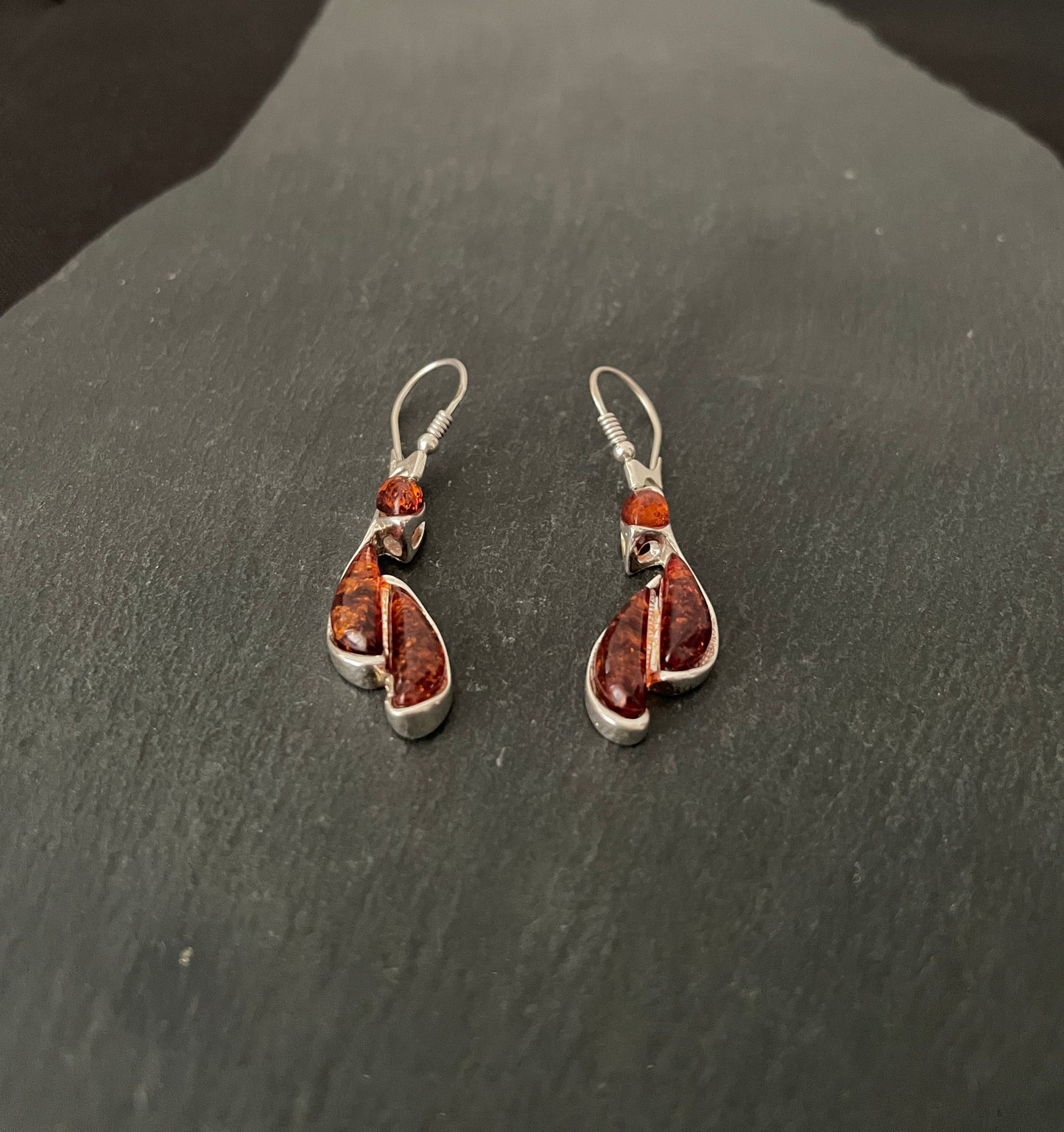 Amber Drop Earrings image 1