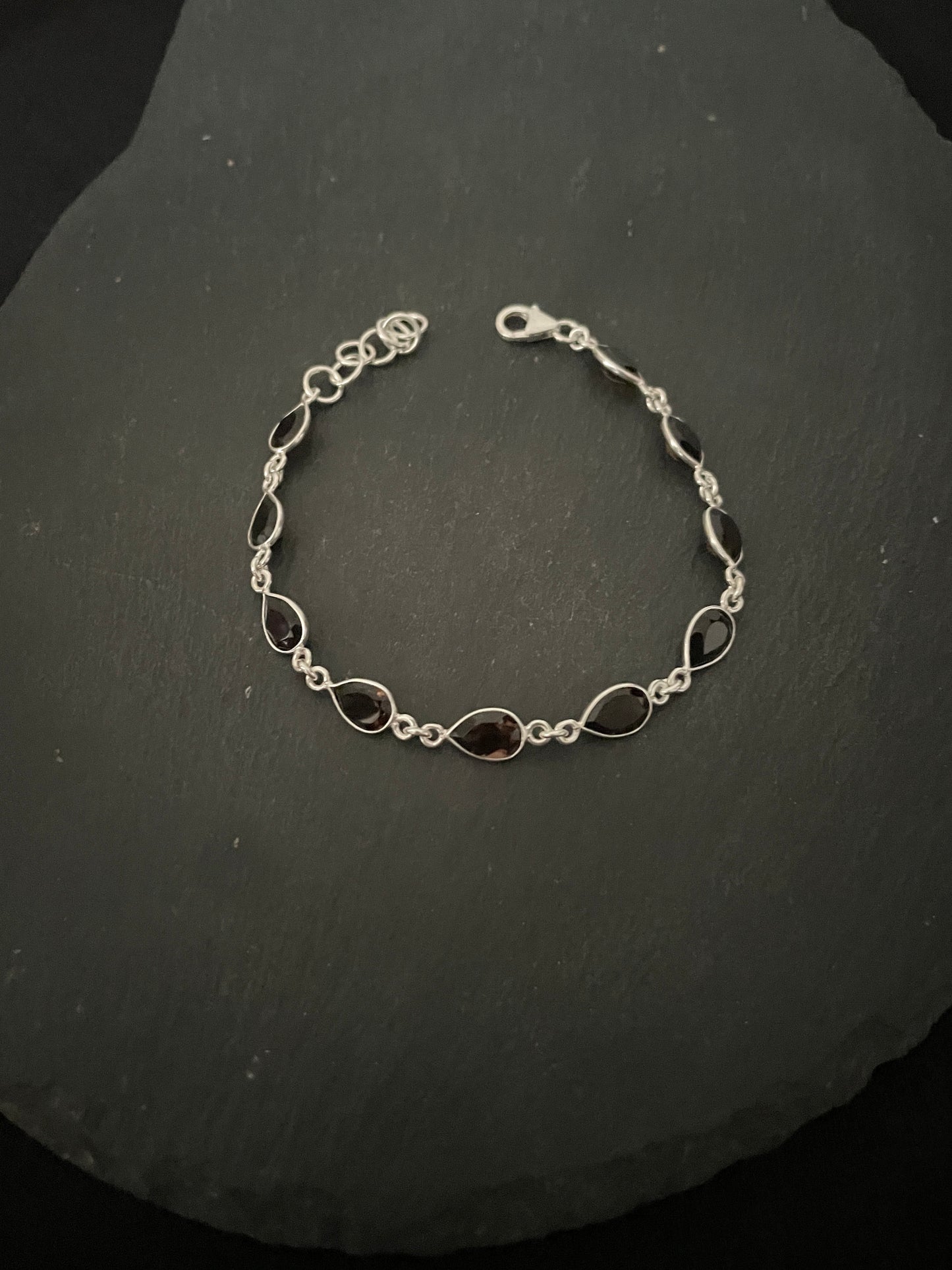 Smokey Quartz Teardrop Bracelet image 2