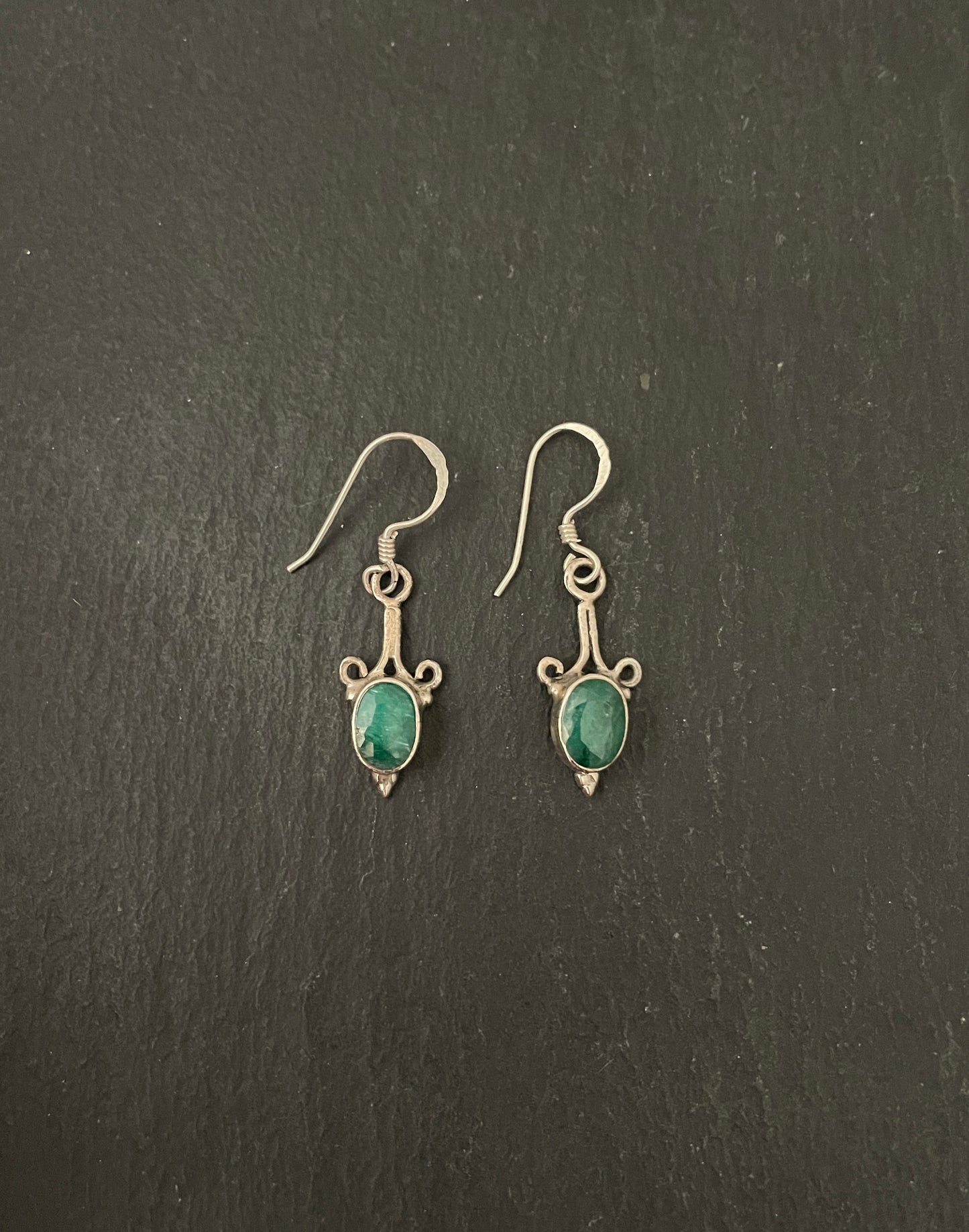 Emerald Oval Earrings image 0