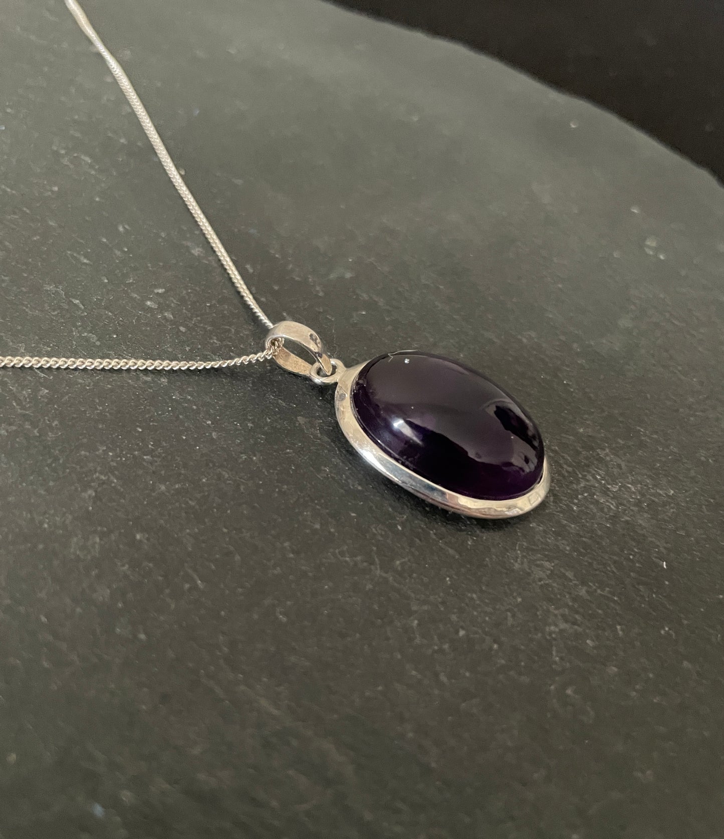 Amethyst and Silver Pendant