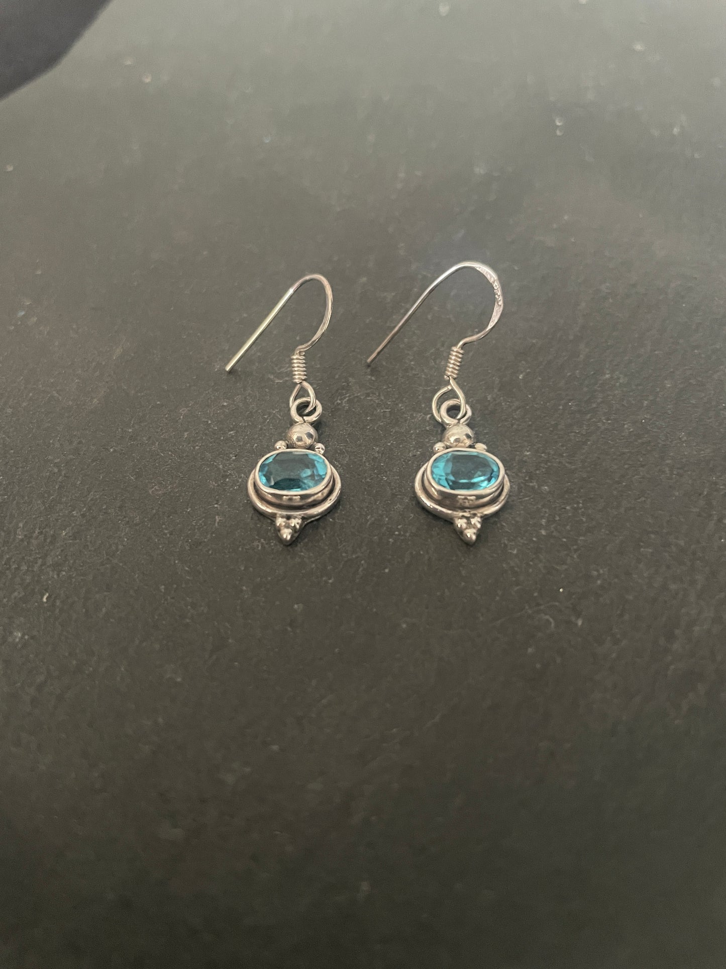 Blue Topaz Earrings