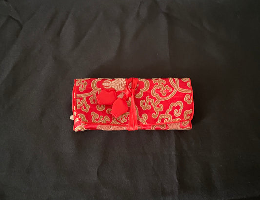 Red and Gold Jewellery Wrap