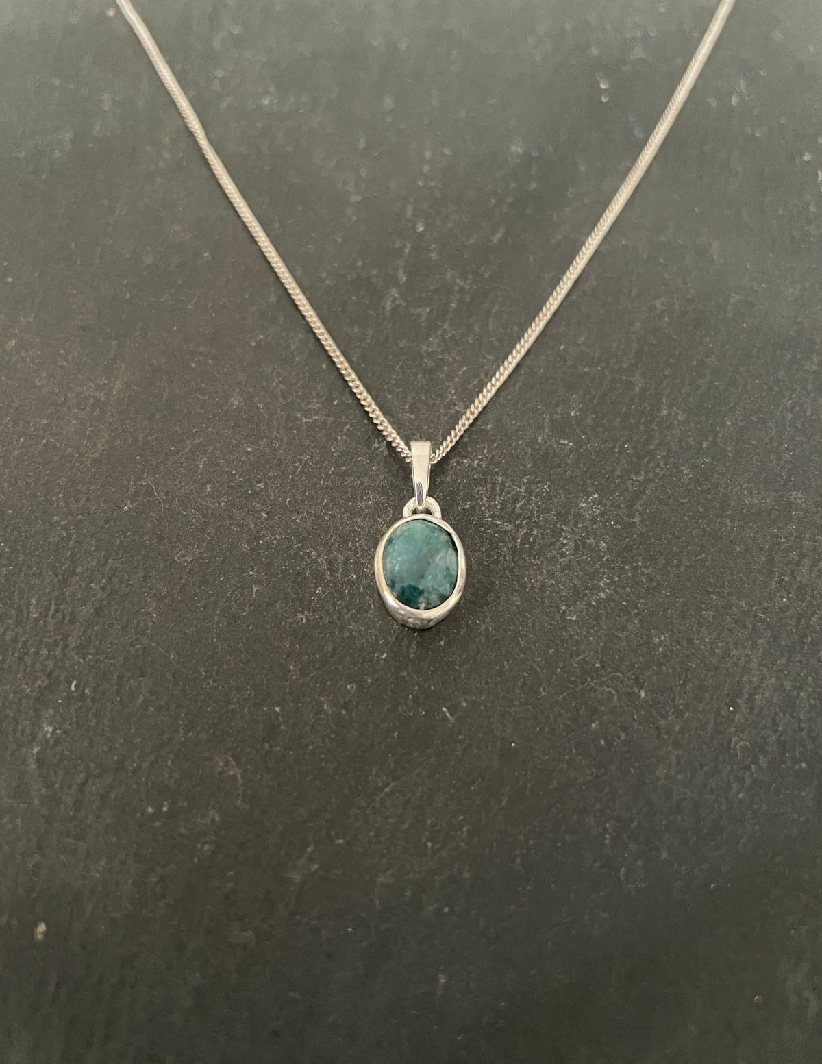 Oval Emerald Pendant