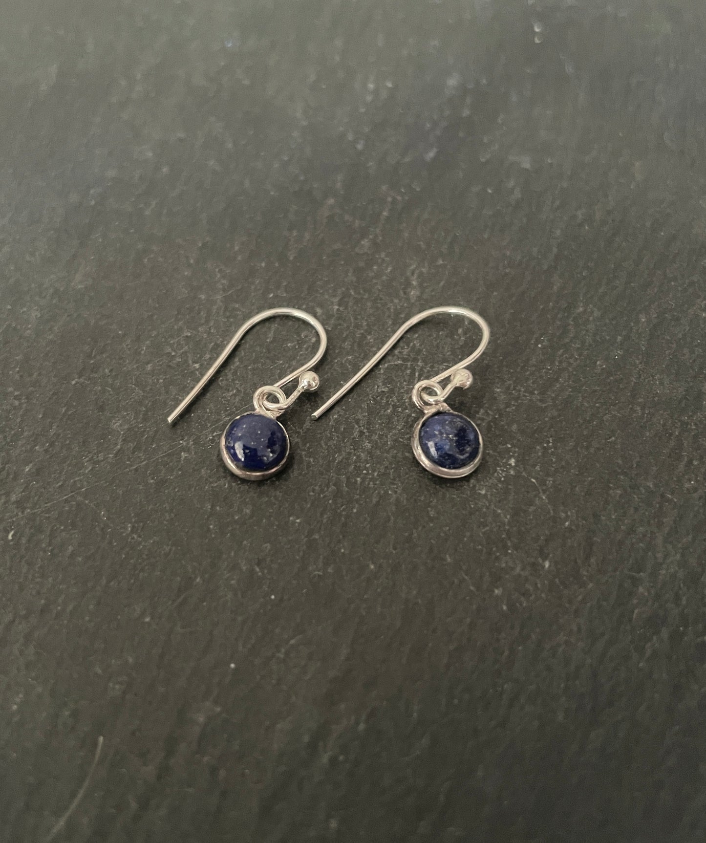 Lapis Lazuli Round Earrings