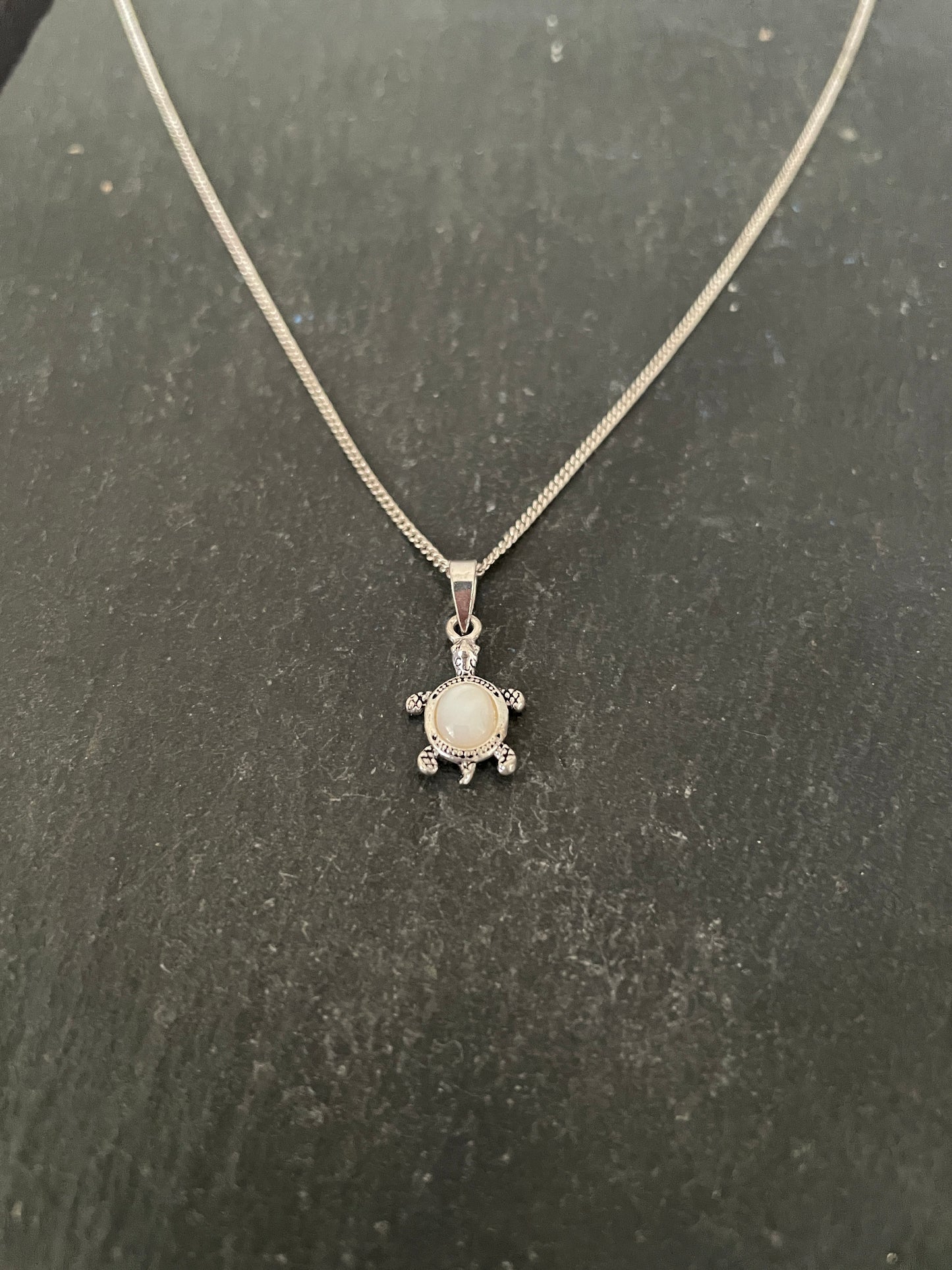 Mother of Pearl Turtle Pendant