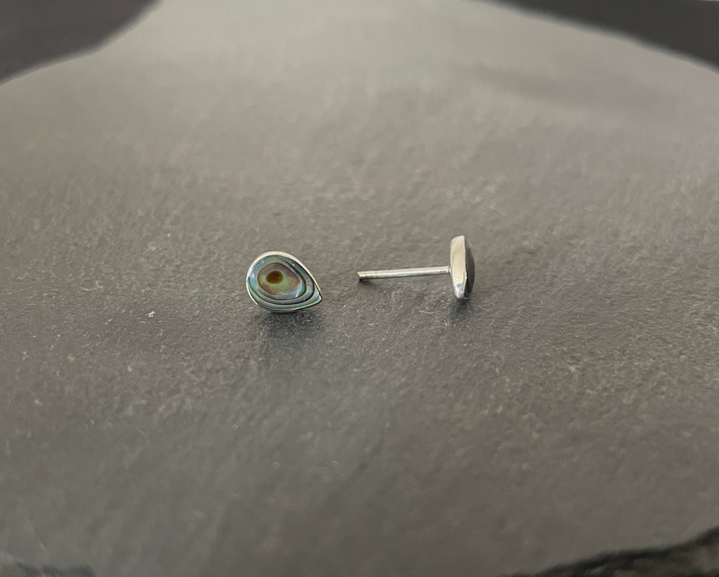 Paua Shell Teardrop Studs