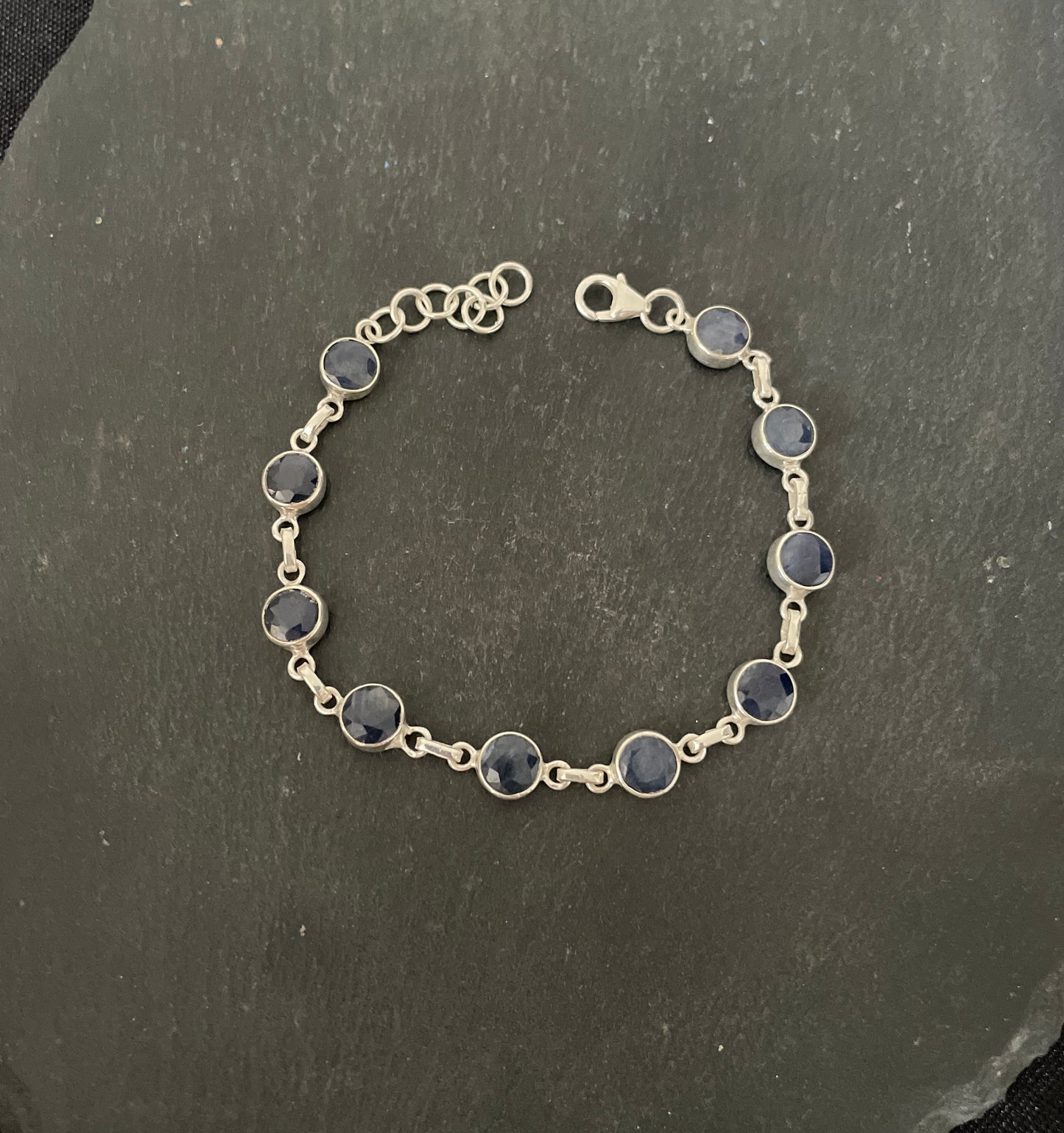 Round Sapphire Bracelet