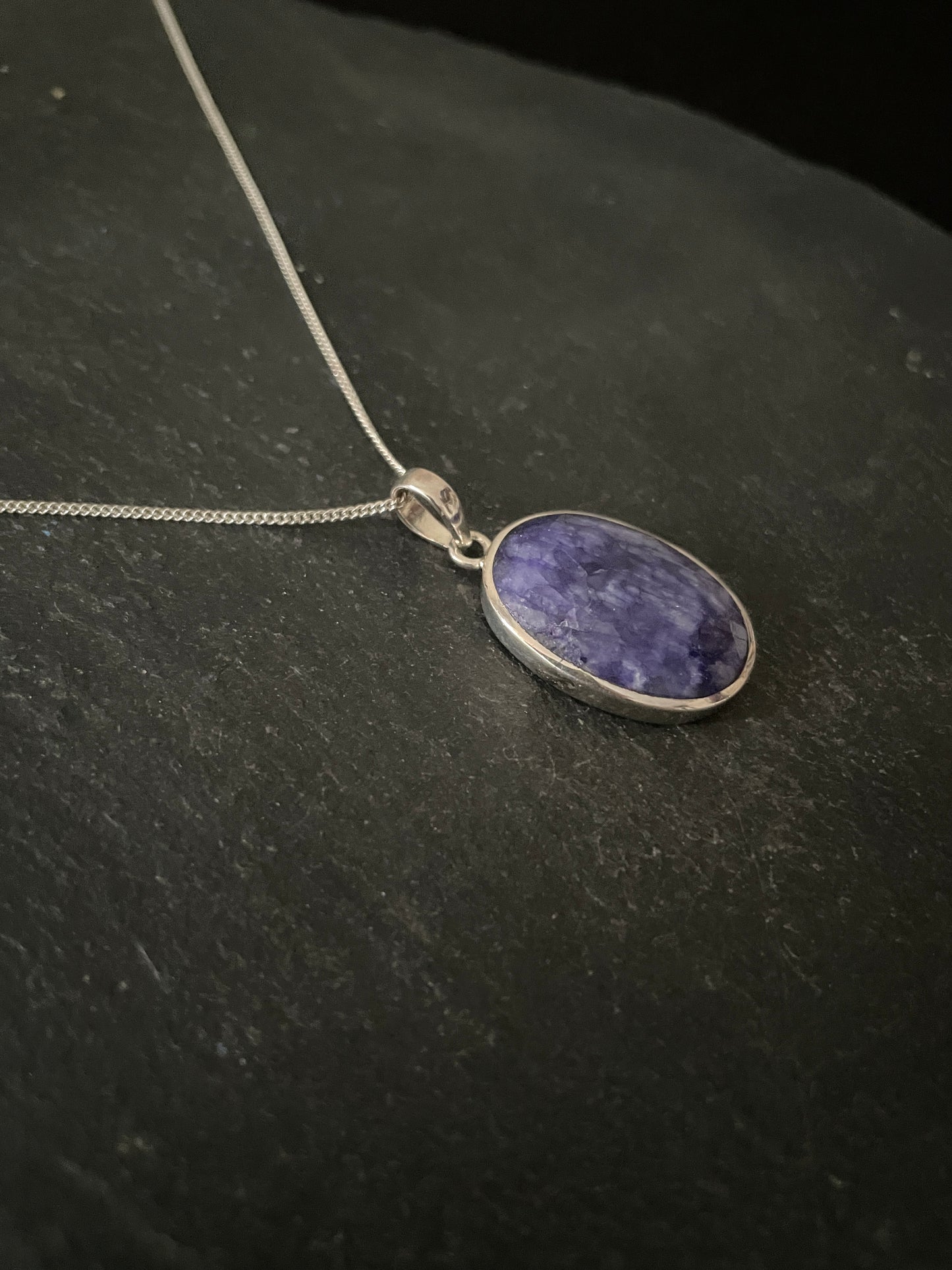 Oval Sapphire Pendant
