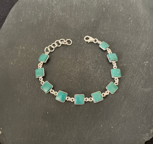 Square Turquoise Bracelet