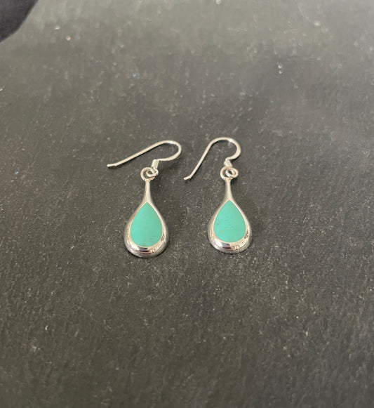 Turquoise Teardrop Earrings